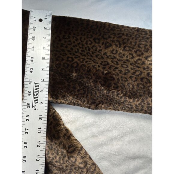 Vintage Tyber By St. John Leopard Print Faux Fur Long Coat Small Made in France - Picture 15 of 16
